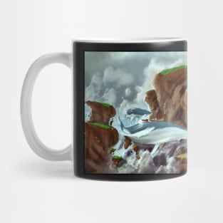 Whales flying Mug